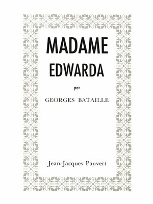 cover image of Madame Edwarda